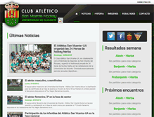 Tablet Screenshot of hockeysanvicente.es